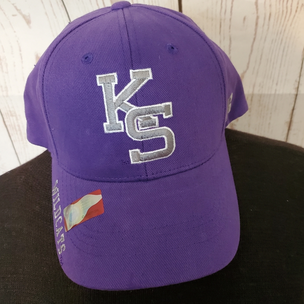 Russell Kansas State Wildcats ball cap with adjustable closure purple, gray
